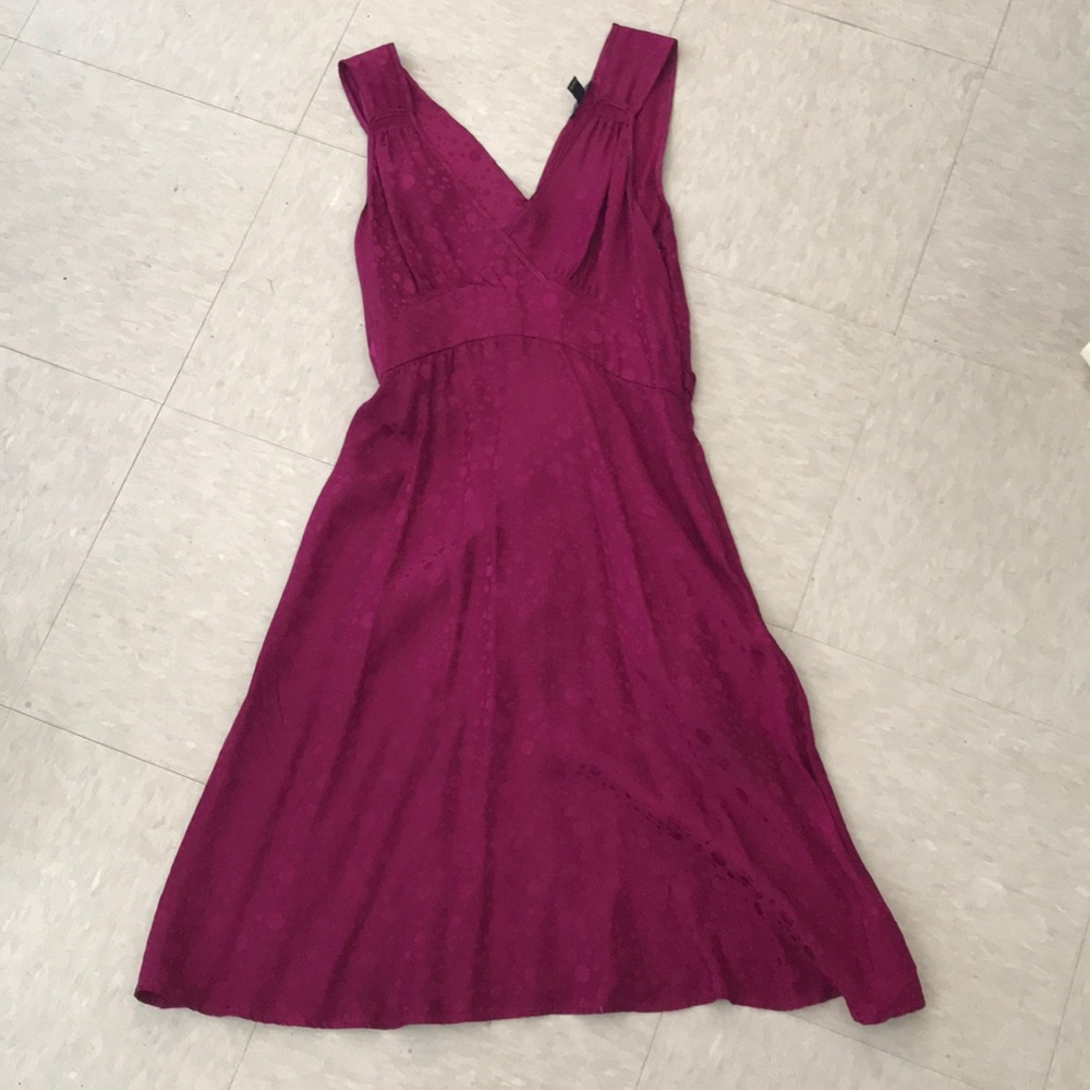 Silk Jacob pink magenta cocktail prom dress